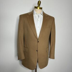 Jos A Bank Sport Coat Mens‎ Solid Brown 100% Cashmere 41R